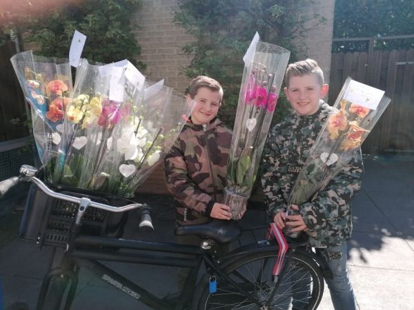 Bloemen actie